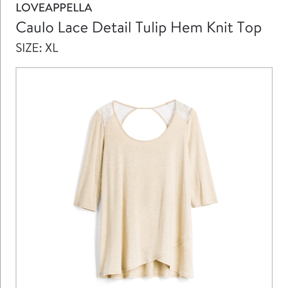 Lace detailed Knit Top